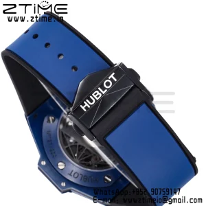 HUBLOT Big Bang Sang Bleu 418.EX.5107.RX.MXM21 Blue Ceramic BBF Best Edition Blue Dial on Blue Rubber Strap A1240 - Super Clone Watch | 1:1 Best Version