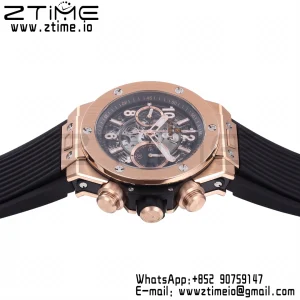 HUBLOT Big Bang Unico 44mm 421.OX.1170.RX  BBF 1:1 Best Edition Skeleton Dial on Black Rubber Strap A1280 V2 - Super Clone Watch | 1:1 Best Version