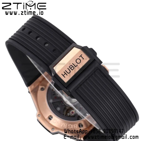 HUBLOT Big Bang Unico 44mm 421.OX.1170.RX  BBF 1:1 Best Edition Skeleton Dial on Black Rubber Strap A1280 V2 - Super Clone Watch | 1:1 Best Version