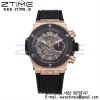 HUBLOT ビッグ・バン ウニコ 44mm 421.OM.1180.RX RG BBF 1:1 ベスト・エディション スケルトンダイアル ブラックセラミックベゼル ブラックラバーストラップ A1280 V2 - スーパークローンウォッチ｜1:1 ベスト・バージョン