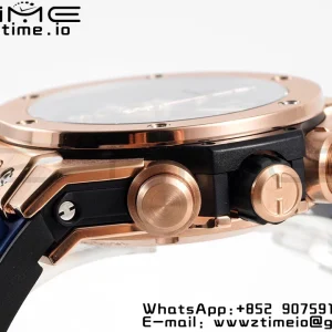 HUBLOT Big Bang Unico 44mm 421.OX.5170.RX BBF 1:1 Best Edition Skeleton Dial pe curea de cauciuc albastru A1280 V2 - Super Clone Watch | 1:1 Best Version