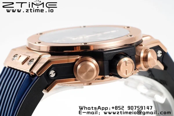 HUBLOT Big Bang Unico 44mm 421.OX.5170.RX BBF 1:1 Best Edition Skeleton Dial pe curea de cauciuc albastru A1280 V2 - Super Clone Watch | 1:1 Best Version