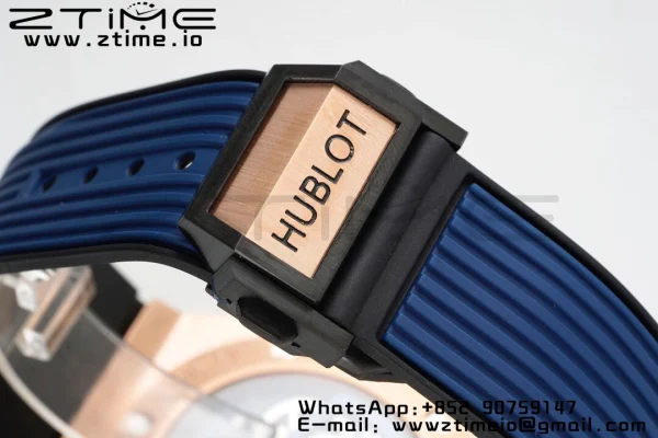 HUBLOT Big Bang Unico 44mm 421.OX.5170.RX BBF 1:1 Best Edition Skeleton Dial pe curea de cauciuc albastru A1280 V2 - Super Clone Watch | 1:1 Best Version