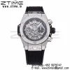 HUBLOT ビッグバン ウニコ 44mm 421.NX.1170.RX チタン ダイヤモンドベゼル BBF 1:1 ベストエディション スケルトンダイアル ブラックラバーストラップ A1280 V2 - スーパークローンウォッチ｜1:1 ベストバージョン