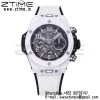 HUBLOT Big Bang Unico 42mm 441.HX.1171.RX Λευκό Κεραμικό BBF 1:1 Best Edition Skeleton Dial με λευκό καουτσούκ λουράκι A1280 V2 - Super Clone Watch | 1:1 Best Version