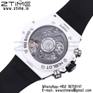 HUBLOT Big Bang Unico 42mm 441.HX.1171.RX White Ceramic BBF 1:1 Best Edition Skeleton Dial on White Rubber Strap A1280 V2 - Super Clone Watch | 1:1 Best Version