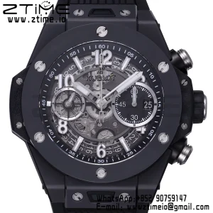 HUBLOT Big Bang Unico 42mm 441.CI.1171.RX White Ceramic BBF 1:1 Best Edition Skeleton Dial on Black Rubber Strap A1280 V2 - Super Clone Watch | 1:1 Best Version