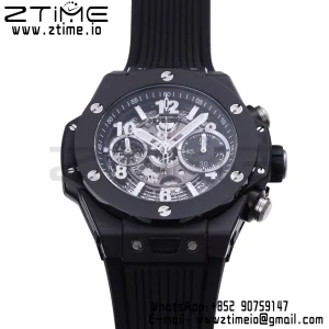 HUBLOT Big Bang Unico 42mm 441.CI.1171.RX White Ceramic BBF 1:1 Best Edition Skeleton Dial on Black Rubber Strap A1280 V2 - Super Clone Watch | 1:1 Best Version