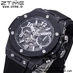 HUBLOT Big Bang Unico 42mm 441.CI.1171.RX White Ceramic BBF 1:1 Best Edition Skeleton Dial on Black Rubber Strap A1280 V2 - Super Clone Watch | 1:1 Best Version