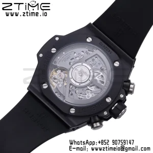 HUBLOT Big Bang Unico 42mm 441.CI.1171.RX White Ceramic BBF 1:1 Best Edition Skeleton Dial on Black Rubber Strap A1280 V2 - Super Clone Watch | 1:1 Best Version
