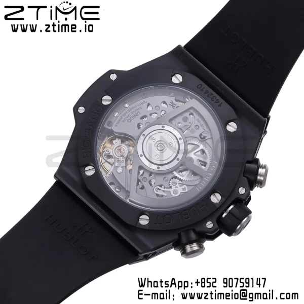 HUBLOT Big Bang Unico 42mm 441.CI.1171.RX White Ceramic BBF 1:1 Best Edition Skeleton Dial on Black Rubber Strap A1280 V2 - Super Clone Watch | 1:1 Best Version
