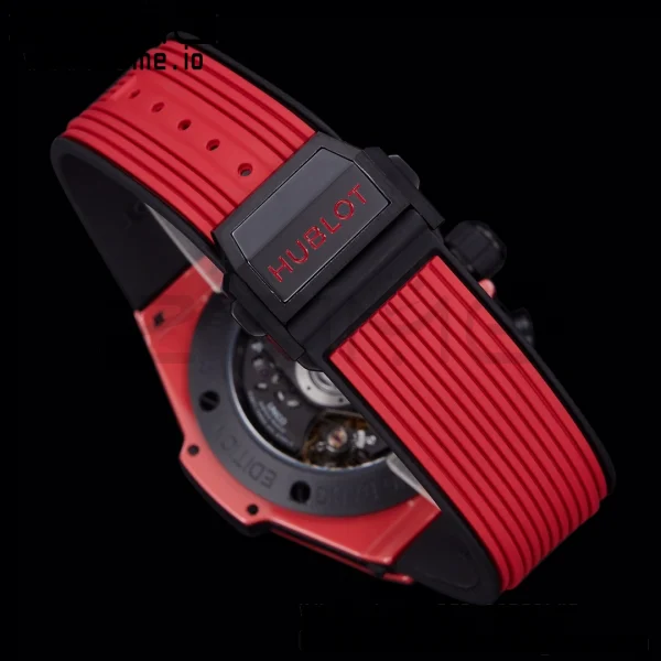 Hublot Big Bang Unico 441.CF.8513.RX Red Ceramic BBF 1:1 Best Edition Skeleton Dial on Red Rubber Strap A1280 - Super Clone Watch | 1:1 Best Version