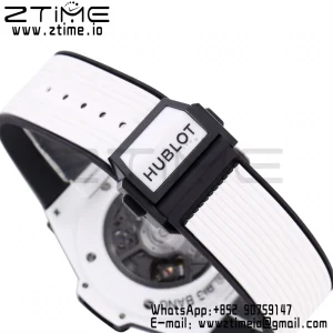 Hublot Big Bang Unico 421.HX.1170.RX White Ceramic BBF 1:1 Best Edition Skeleton Dial on White Rubber Strap A1280 - Super Clone Watch | 1:1 Best Version