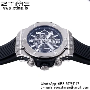 HUBLOT Big Bang Unico 42mm 441.NX.1171.RX Titanium BBF 1:1 Best Edition Skeleton Dial on Black Rubber Strap A1280 V2 - Super Clone Watch | 1:1 Best Version