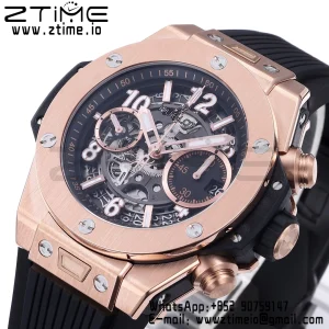 HUBLOT Big Bang Unico 42mm 441.OX.1181.RX  BBF 1:1 Best Edition Skeleton Dial on Black Rubber Strap A1280 V2 - Super Clone Watch | 1:1 Best Version