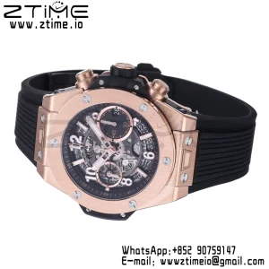 HUBLOT Big Bang Unico 42mm 441.OX.1181.RX  BBF 1:1 Best Edition Skeleton Dial on Black Rubber Strap A1280 V2 - Super Clone Watch | 1:1 Best Version