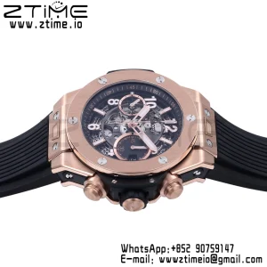 HUBLOT Big Bang Unico 42mm 441.OX.1181.RX  BBF 1:1 Best Edition Skeleton Dial on Black Rubber Strap A1280 V2 - Super Clone Watch | 1:1 Best Version