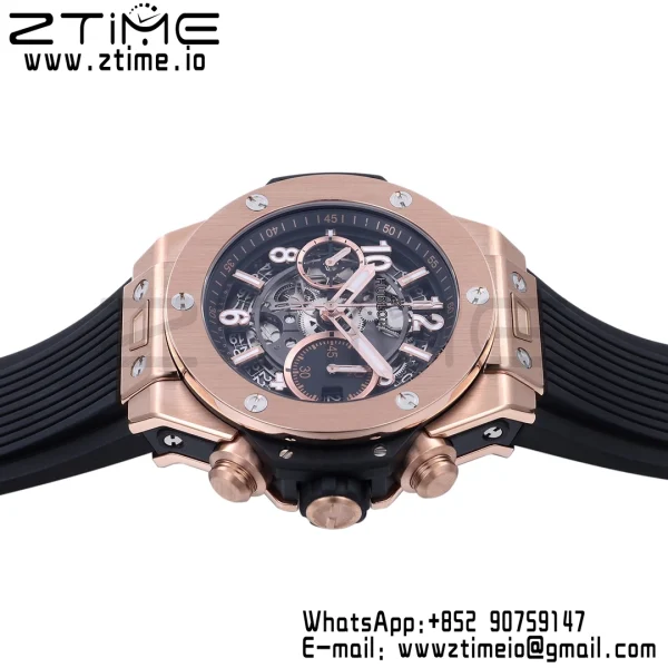HUBLOT Big Bang Unico 42mm 441.OX.1181.RX  BBF 1:1 Best Edition Skeleton Dial on Black Rubber Strap A1280 V2 - Super Clone Watch | 1:1 Best Version