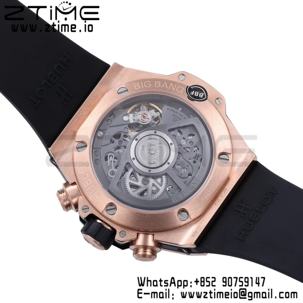 HUBLOT Big Bang Unico 42mm 441.OX.1181.RX  BBF 1:1 Best Edition Skeleton Dial on Black Rubber Strap A1280 V2 - Super Clone Watch | 1:1 Best Version