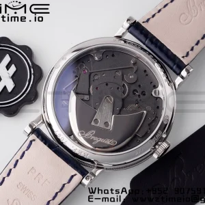 Breguet Tradition 7097BB/GY/9WU SS ZF 1:1 Best Edition Cadran albastru/gri pe curea din piele albastră A505 - Super Clone Watch | 1:1 Best Version
