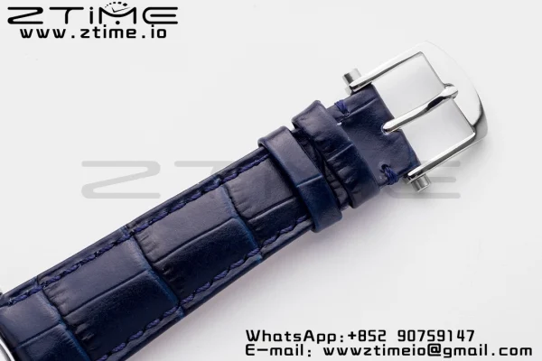Breguet Tradition 7097BB/GY/9WU SS ZF 1:1 Best Edition Cadran albastru/gri pe curea din piele albastră A505 - Super Clone Watch | 1:1 Best Version