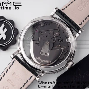 Breguet Tradition 7097BB/G1/9WU SS ZF 1:1 Best Edition White/Gray Dial on Black Leather Strap A505 - Super Clone Watch | 1:1 Best Version