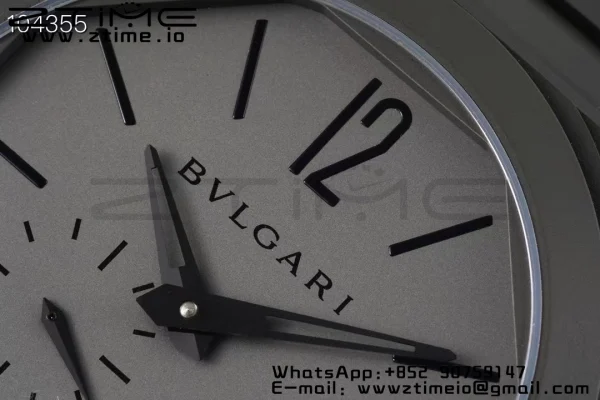 BVLGARI Octo Finissimo PVD BVF 1:1 Best Edition Cadran gri pe brățară PVD Asian Micro Rotor Movement - Super Clone Watch | 1:1 Best Version