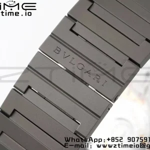 BVLGARI Octo Finissimo PVD BVF 1:1 Best Edition Cadran gri pe brățară PVD Asian Micro Rotor Movement - Super Clone Watch | 1:1 Best Version