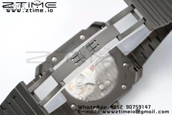 BVLGARI Octo Finissimo PVD BVF 1:1 Best Edition Cadran gri pe brățară PVD Asian Micro Rotor Movement - Super Clone Watch | 1:1 Best Version