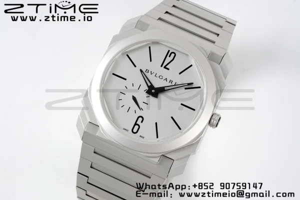 BVLGARI Octo Finissimo SS BVF 1:1 Best Edition Gray Dial on Stainless Steel Asian Micro Rotor Movement - Super Clone Watch | 1:1 Best Version