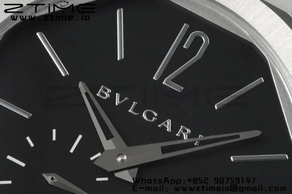BVLGARI Octo Finissimo SS BVF 1:1 Best Edition Black Dial on Stainless Steel Asian Micro Rotor Movement - Super Clone Watch | 1:1 Best Version