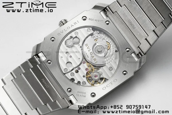 BVLGARI Octo Finissimo SS BVF 1:1 Best Edition Black Dial on Stainless Steel Asian Micro Rotor Movement - Super Clone Watch | 1:1 Best Version