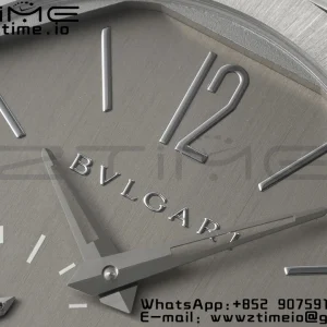 BVLGARI Octo Finissimo SS BVF 1:1 Best Edition Silvery Dial on Stainless Steel Asian Micro Rotor Movement - Super Clone Watch | 1:1 Best Version
