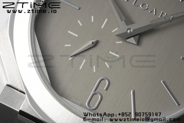 BVLGARI Octo Finissimo SS BVF 1:1 Best Edition Silvery Dial on Stainless Steel Asian Micro Rotor Movement - Super Clone Watch | 1:1 Best Version