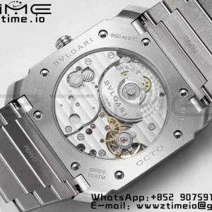 BVLGARI Octo Finissimo SS BVF 1:1 Best Edition Silvery Dial on Stainless Steel Asian Micro Rotor Movement - Super Clone Watch | 1:1 Best Version