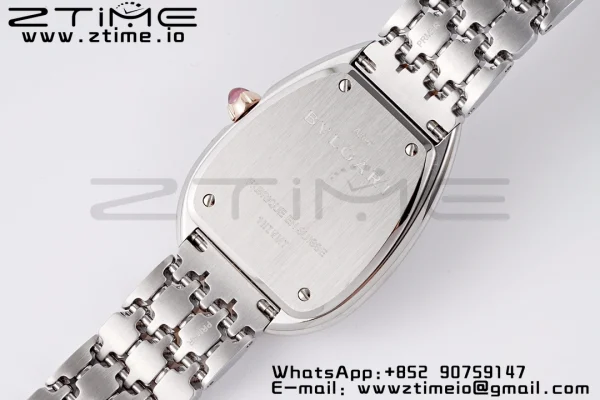 BVLGARI Serpenti Seduttori Watch 103143 SS BVF 1:1 Best Edition White Dial Diamonds RG Bezel on SS Bracelet ETA Quartz - Super Clone Watch | 1:1 Best Version