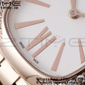 BVLGARI Serpenti Seduttori Watch 103146 RG BVF 1:1 Best Edition Λευκό καντράν διαμάντια Bezel σε βραχιόλι RG ETA Quartz - Super Clone Watch | 1:1 Best Version