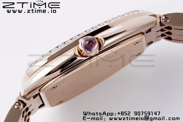 BVLGARI Serpenti Seduttori Watch 103146 RG BVF 1:1 Best Edition Λευκό καντράν διαμάντια Bezel σε βραχιόλι RG ETA Quartz - Super Clone Watch | 1:1 Best Version