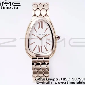 BVLGARI  Serpenti Seduttori Watch 103145 RG BVF 1:1 Best Edition White Dial on RG Bracelet ETA Quartz - Super Clone Watch | 1:1 Best Version