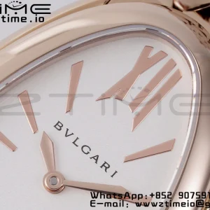 BVLGARI Serpenti Seduttori Watch 103145 RG BVF 1:1 Best Edition ホワイトダイヤル RGブレスレット ETAクォーツ - スーパークローンウォッチ｜1:1ベストバージョン