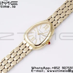 BVLGARI Serpenti Seduttori Watch YG BVF 1:1 Best Edition White Dial on YG Bracelet ETA Quartz - Super Clone Watch | 1:1 Best Version