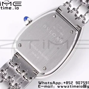 BVLGARI Serpenti Seduttori Watch 103148 SS BVF 1:1 Best Edition Weißes Zifferblatt Diamanten Lünette auf SS Armband ETA Quartz - Super Clone Watch | 1:1 Best Version