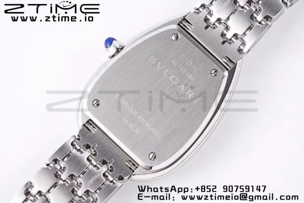 BVLGARI Serpenti Seduttori Watch 103148 SS BVF 1:1 Best Edition Weißes Zifferblatt Diamanten Lünette auf SS Armband ETA Quartz - Super Clone Watch | 1:1 Best Version