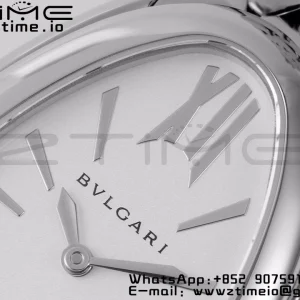 BVLGARI Serpenti Seduttori Watch 103141 SS BVF 1:1 Best Edition ホワイトダイヤル SSブレスレット ETAクォーツ - スーパークローンウォッチ｜1:1ベストバージョン