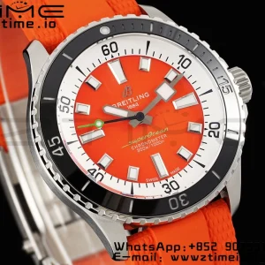 Breitling SuperOcean Automatic A173751A1O1S1 42 SS BLSF 1:1 Best Edition Red Dial on Red Rubber Strap A2824 - Super Clone Watch | 1:1 Best Version