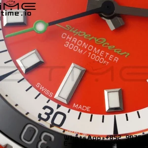 Breitling SuperOcean Automatic A173751A1O1S1 42 SS BLSF 1:1 Best Edition Red Dial on Red Rubber Strap A2824 - Super Clone Watch | 1:1 Best Version