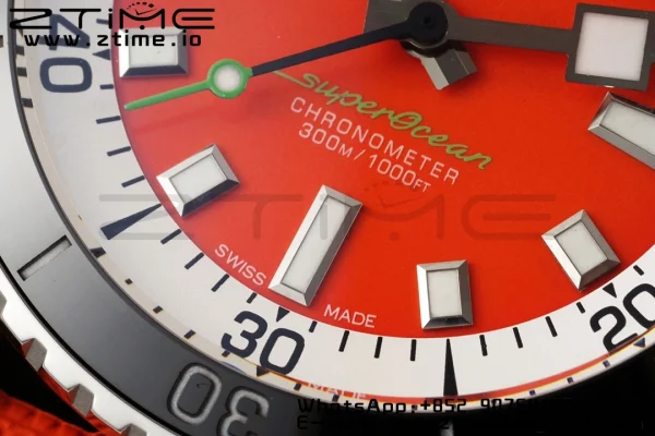 Breitling SuperOcean Automatic A173751A1O1S1 42 SS BLSF 1:1 Best Edition Red Dial on Red Rubber Strap A2824 - Super Clone Watch | 1:1 Best Version
