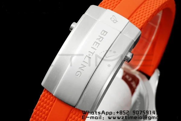 Breitling SuperOcean Automatic A173751A1O1S1 42 SS BLSF 1:1 Best Edition Red Dial on Red Rubber Strap A2824 - Super Clone Watch | 1:1 Best Version