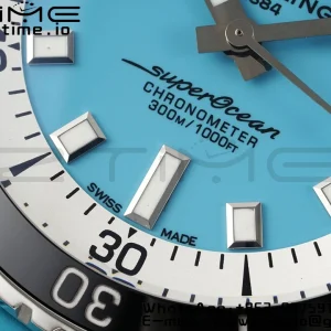 Breitling SuperOcean Automatic A173751A1O1S1 42 SS BLSF 1:1 Best Edition Blue Dial on Blue Rubber Strap A2824 - Super Clone Watch | 1:1 Best Version