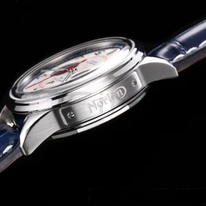 Breitling Premier Chrono AB0118221L1P1 SS 42mm BLSF 1:1 Best Edition με γκρι/μπλε καντράν και μπλε δερμάτινο λουράκι A7750 - Super Clone Watch | 1:1 Best Version